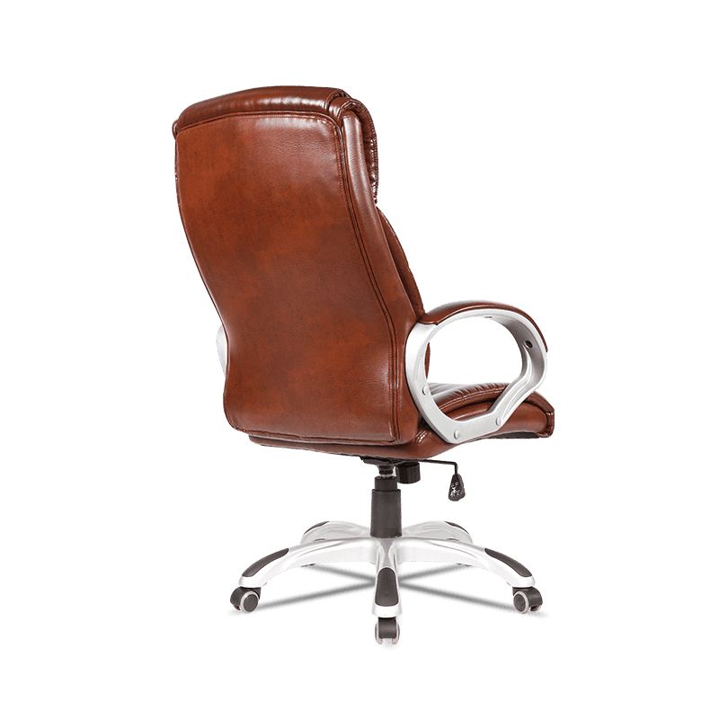 MC-7106 Executive draaibare bureaustoel van PU-leer met armleuningen en lendensteun