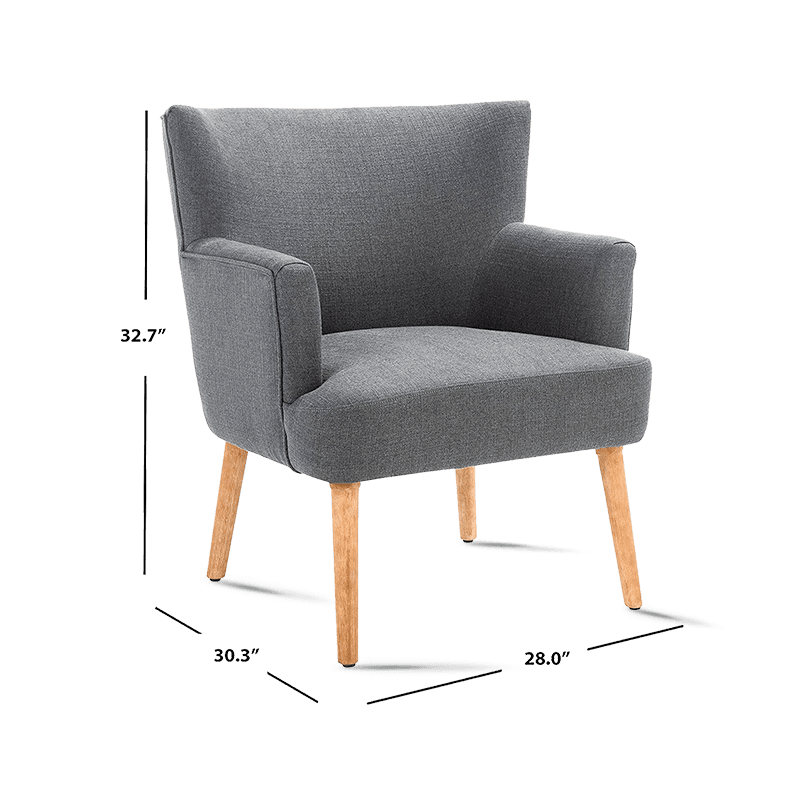 MC-1102 Midcentury fluwelen stoffen fauteuil met houten poten