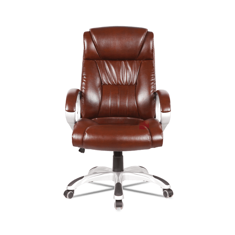 MC-7106 Executive draaibare bureaustoel van PU-leer met armleuningen en lendensteun